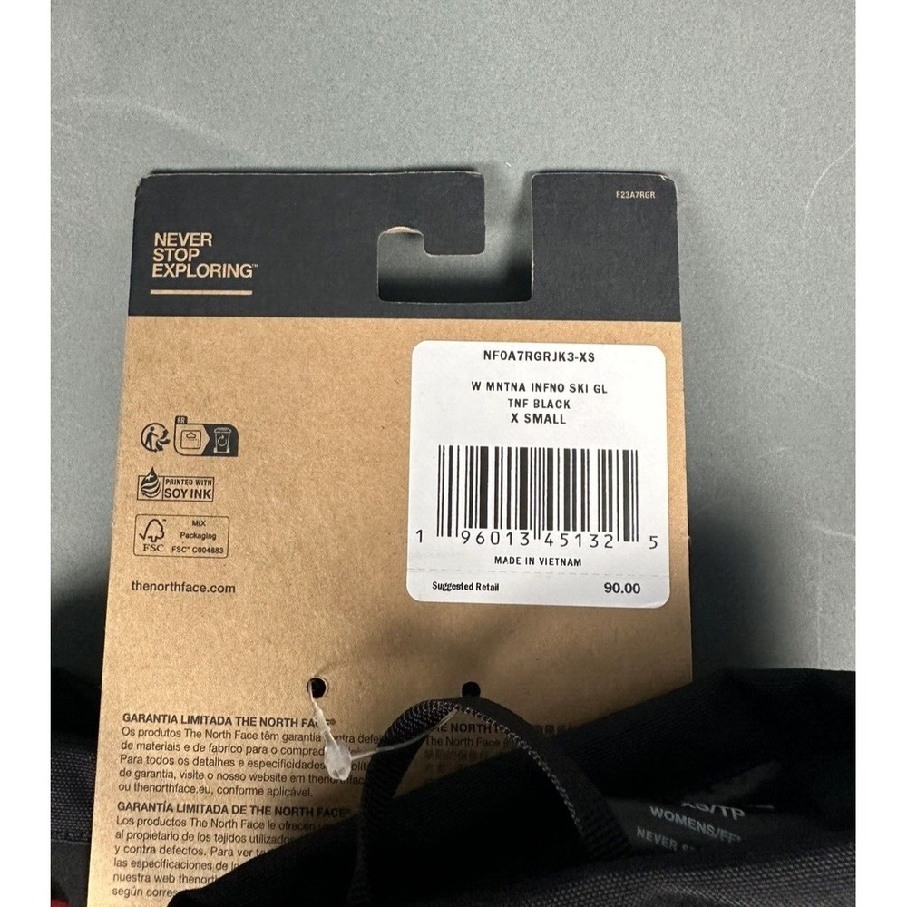 The North Face Women's Montana Inferno Ski Glove Size XS NWT - Picture 4 of 4